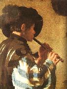 Hendrick Terbrugghen The Flute Player oil painting artist